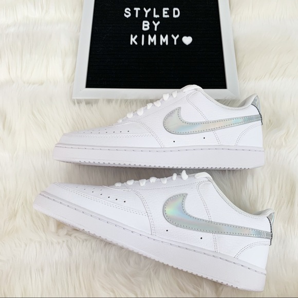 NIKE Court Sneakers White Shoes New Shoe - Picture 5 of 7